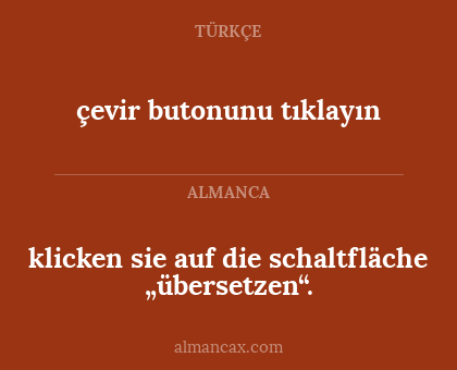 klicken sie auf die schaltfläche „übersetzen“. - çevir butonunu tıklayın