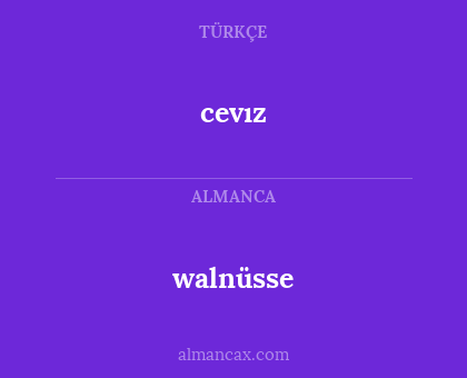 walnüsse - cevız