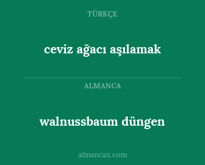 walnussbaum düngen - ceviz ağacı aşılamak