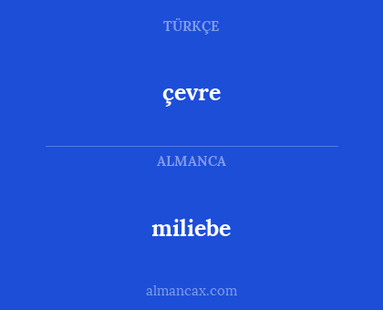 miliebe - çevre