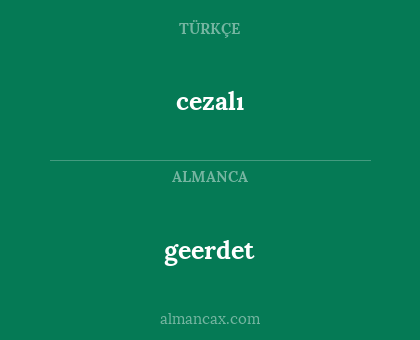 cezalı - geerdet