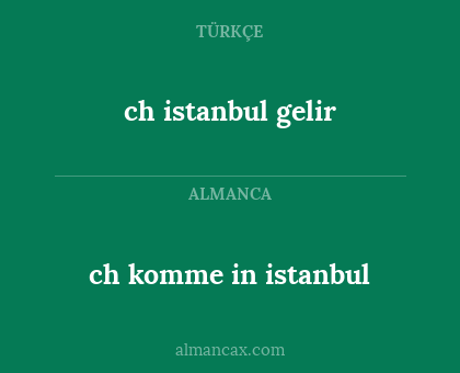 ch komme in istanbul - ch istanbul gelir