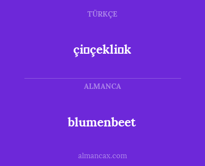 blumenbeet - çi̇çekli̇k