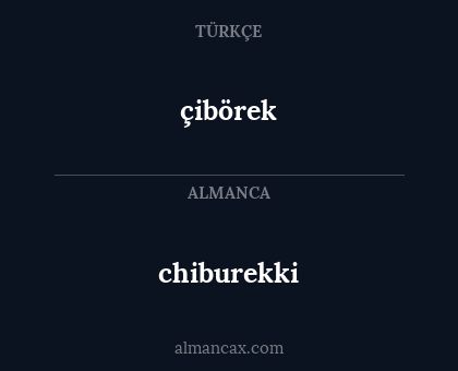 çibörek - chiburekki