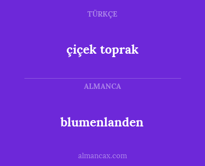 blumenlanden - çiçek toprak