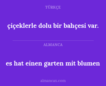 çiçeklerle dolu bir bahçesi var. - es hat einen garten mit blumen