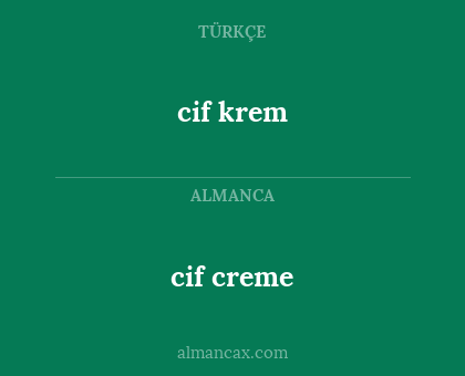 cif krem - cif creme