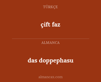 das doppephasu - çift faz