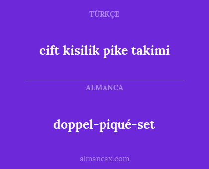 doppel-piqué-set - cift kisilik pike takimi