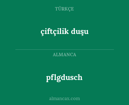 pflgdusch - çiftçilik duşu