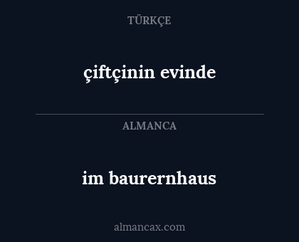 çiftçinin evinde - im baurernhaus