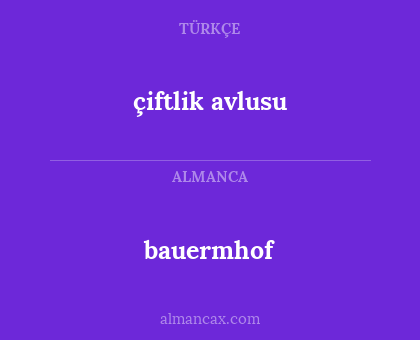 bauermhof - çiftlik avlusu