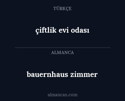 çiftlik evi odası - bauernhaus zimmer