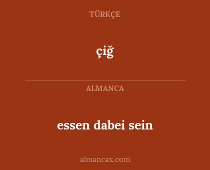 essen dabei sein - çiğ