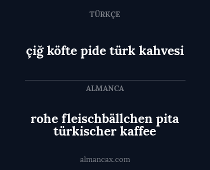 çiğ köfte pide türk kahvesi - rohe fleischbällchen pita türkischer kaffee