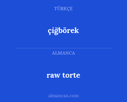 çiğbörek - raw torte