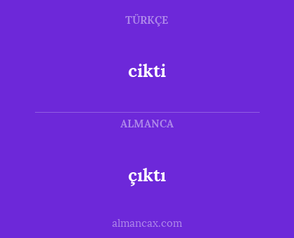 çıktı - cikti