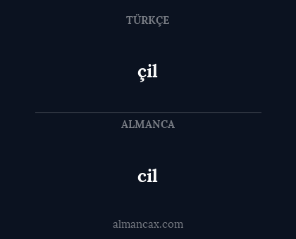 cil - çil