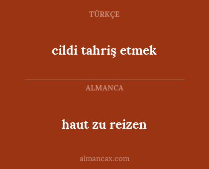 haut zu reizen - cildi tahriş etmek