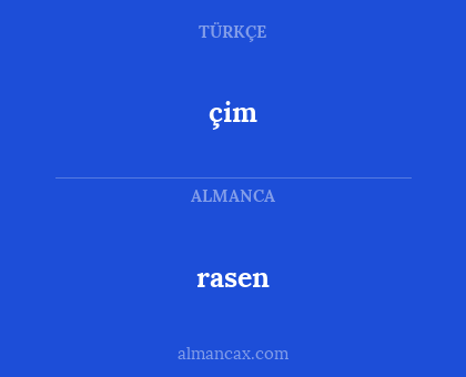 rasen - çim