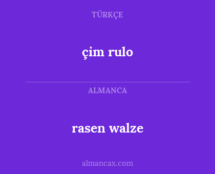 rasen walze - çim rulo