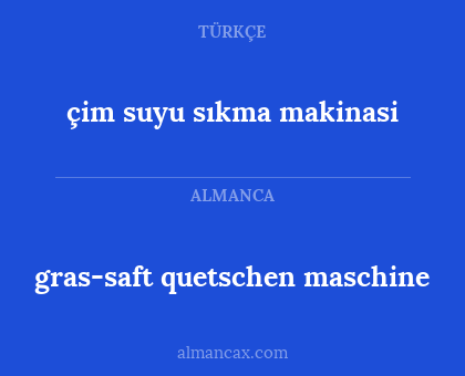 çim suyu sıkma makinasi - gras-saft quetschen maschine