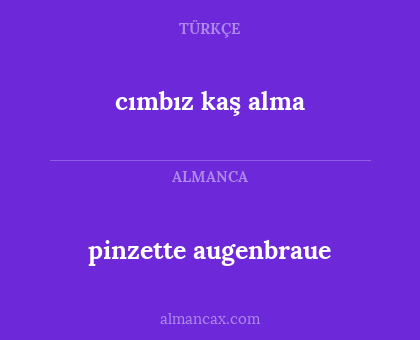 pinzette augenbraue - cımbız kaş alma
