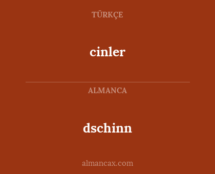 cinler - dschinn