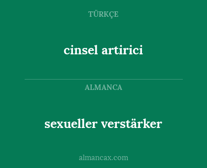 sexueller verstärker - cinsel artirici