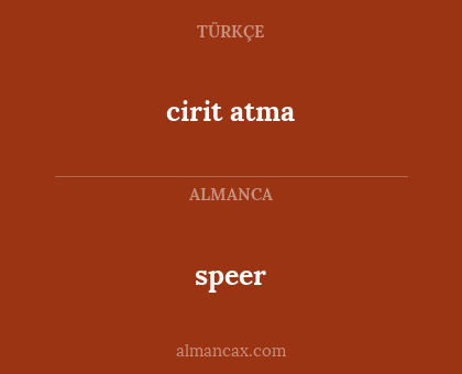 speer - cirit atma