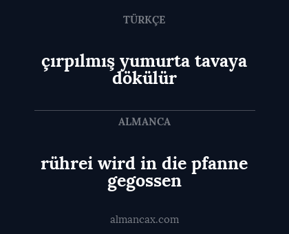 çırpılmış yumurta tavaya dökülür - rührei wird in die pfanne gegossen