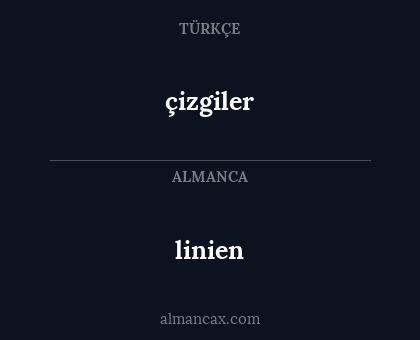 çizgiler - linien