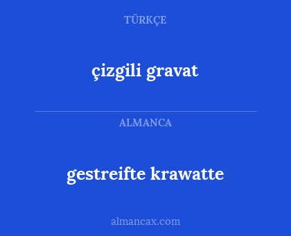 gestreifte krawatte - çizgili gravat
