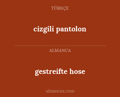 cizgili pantolon - gestreifte hose