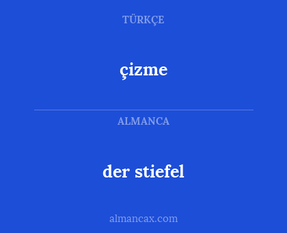 der stiefel - çizme