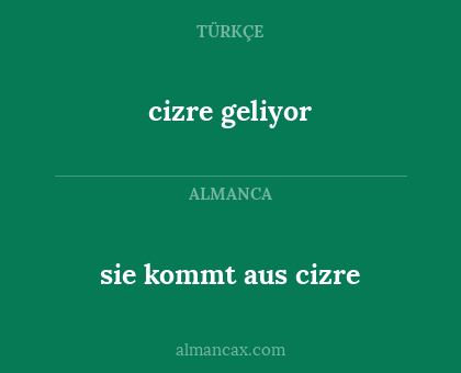 cizre geliyor - sie kommt aus cizre