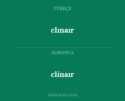 clinaır - clınaır