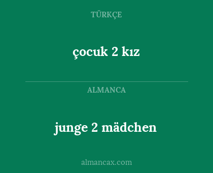 junge 2 mädchen - çocuk 2 kız