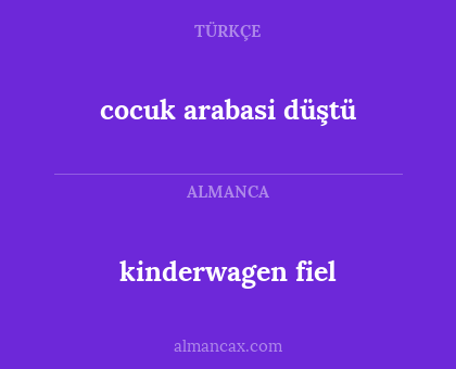 cocuk arabasi düştü - kinderwagen fiel