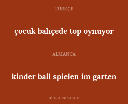 çocuk bahçede
top oynuyor - kinder ball spielen im garten