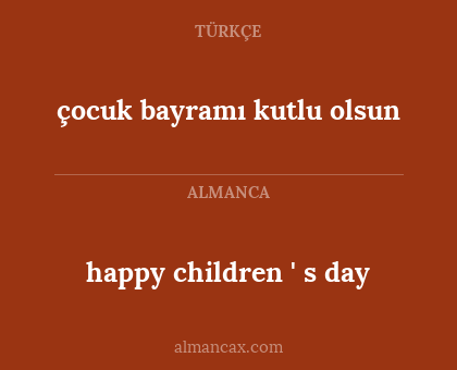 happy children ' s day - çocuk bayramı kutlu olsun