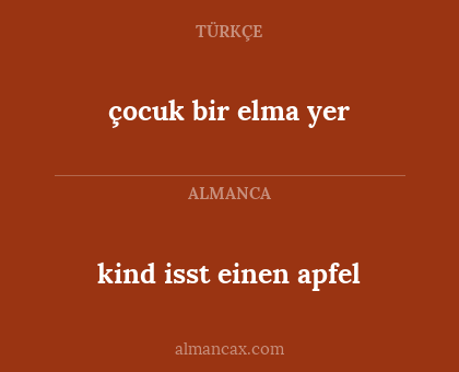 kind isst einen apfel - çocuk bir elma yer