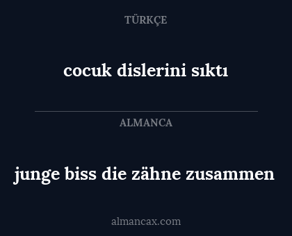 cocuk dislerini sıktı - junge biss die zähne zusammen