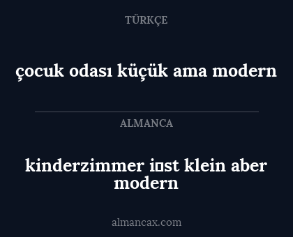 çocuk odası küçük ama modern - kinderzimmer i̇st klein aber modern