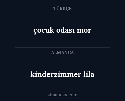 çocuk odası mor - kinderzimmer lila