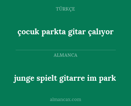 çocuk parkta gitar çalıyor - junge spielt gitarre im park