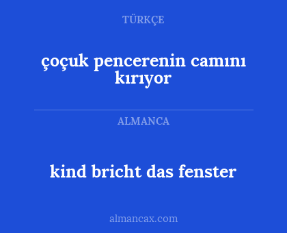 çoçuk pencerenin camını kırıyor - kind bricht das fenster