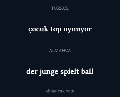 der junge spielt ball - çocuk top oynuyor