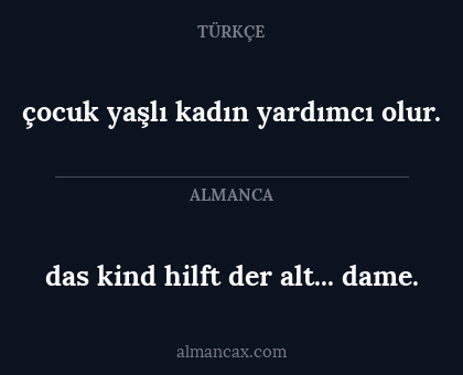das kind hilft der alt... dame. - çocuk yaşlı kadın yardımcı olur.