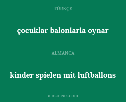 çocuklar balonlarla oynar - kinder spielen mit luftballons